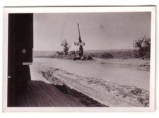 55287 Original Foto Flak am Stra&szlig;enrand Russland um 1942