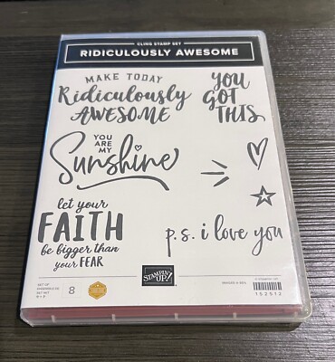 Stampin' Up! Cling Stamp Set of 8- Ridiculously Awesome 152512 NEW | eBay