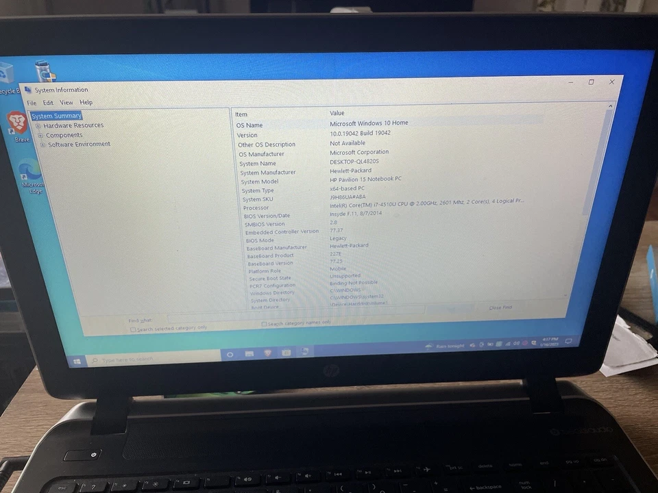HP Pavilion 15.6” Laptop Model: J9H86UA#ABA (2015) Intel Core i7, 120gb SSD - Image 2 of 4