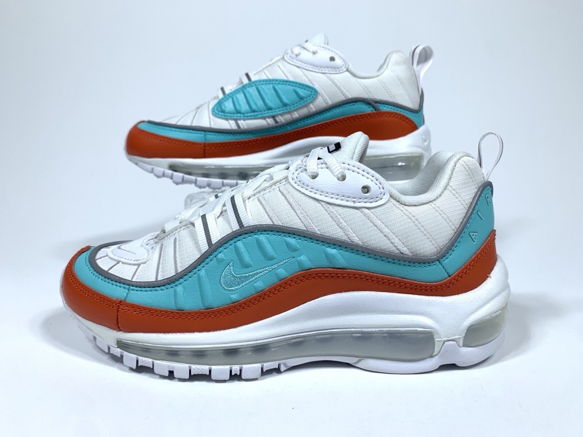 Nike Air Max 98 Running Shoes Cosmic Clay Light Aqua AT6640-801