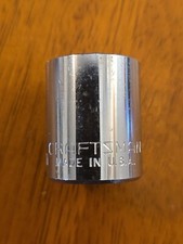 Craftsman Socket EE 44307 17mm 3/8 Inch Drive 12 Points Shallow Made In USA