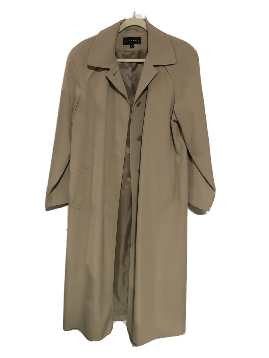 Gallery Trench Coat For Women Regular Size 6 Spring Fall Tan Gallery Trench Coat For Women Regular Size 6 Spring Fall Tan