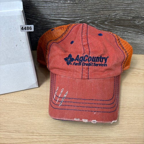 AgCountry Hat Cap Snap Back Orange Blue Farm Farming One Size Adjustable - 第 11/11 張圖片