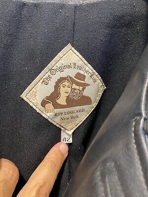 Original Leather Line NYC Vintage Black Leather Jacket 42R Original Leather Line NYC Vintage Black Leather Jacket 42R