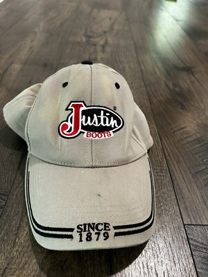 Baseball Cap Justin 1879 Boots Vintage Justin Boots Stripe