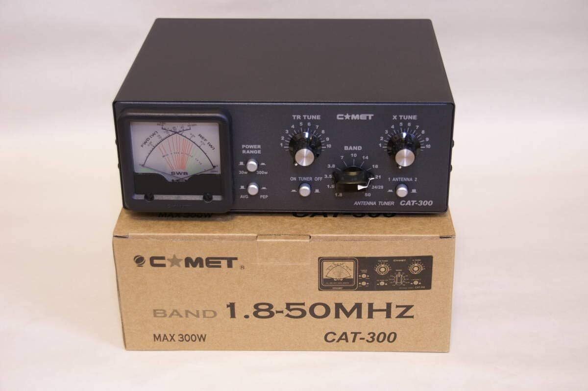 COMET CAT-300 1.8-50MHz Antenna Tuner Max 300W Brand New From