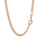 PANZERKETTE 50cm Königskette 2,5mm Vergoldet mit 18K 750 gelb Gold 5539