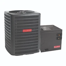 Goodman 3 Ton 14.3 SEER2 R32 Air Conditioner & 21" Vertical Cased Coil