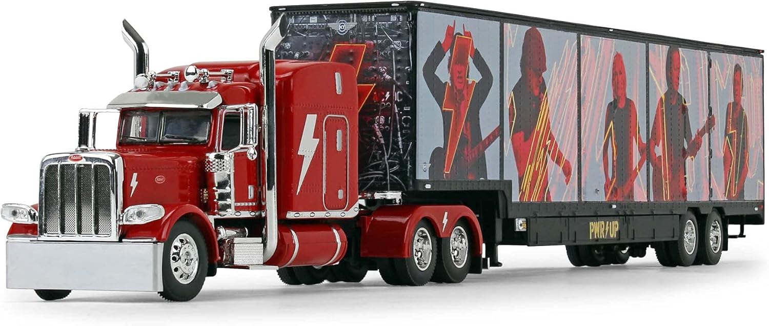 First Gear 1/64 Scale AC/DC Power Up Diecast Red Peterbilt Collectible Truck  