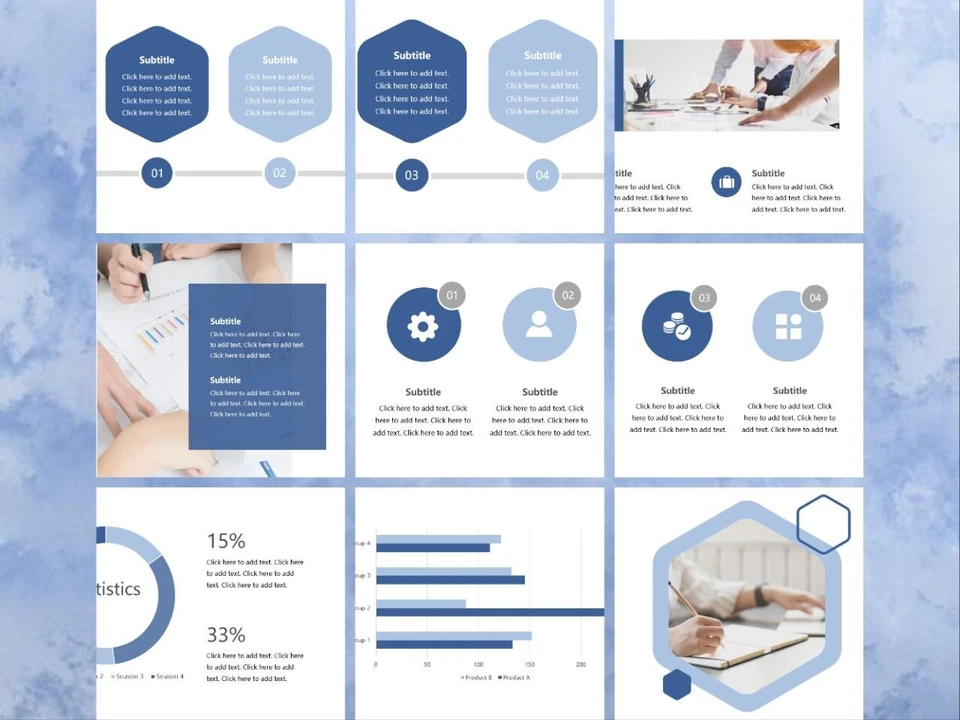 Buy 2 Free 1 Watercolour PowerPoint Presentation Templates - Image 3 of 4