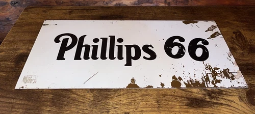 Phillips 66 - Original - Metal Sign - Vintage Gas Pump Sign - 12”