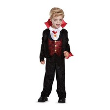 Disguise Toddler Boys Vampire Jumpsuit Cape Halloween Costume