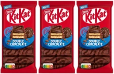 🍫 3x 99G NESTLE KITKAT KIT KAT CHOCOLATE - DOUBLE CHOCOLATE FLAVOUR - CRUNCHY
