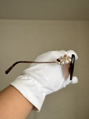 NEW Swarovski Crystal Brown Semi Cat Eye Sunglasses NEW Swarovski Crystal Brown Semi Cat Eye Sunglasses | eBay main image 2