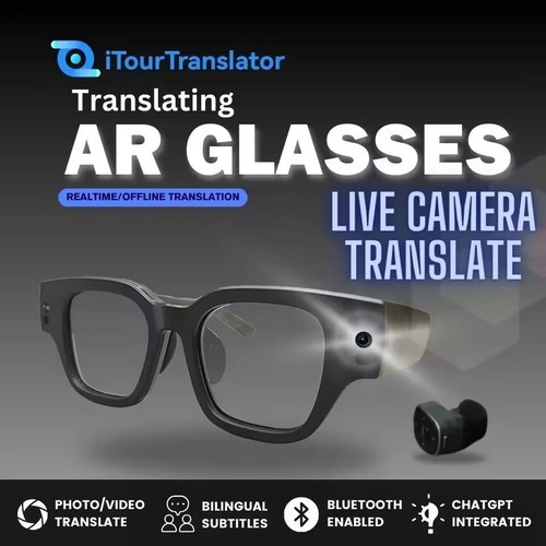 iTour Translator AR Glasses Camera Voice ChatGPT Real-Time Translation Glasses - Picture 4 of 9