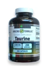 Amazing Formulas Taurine, Amino Acid Dietary Supplement 200 ct, 06/26 NEW SEALED