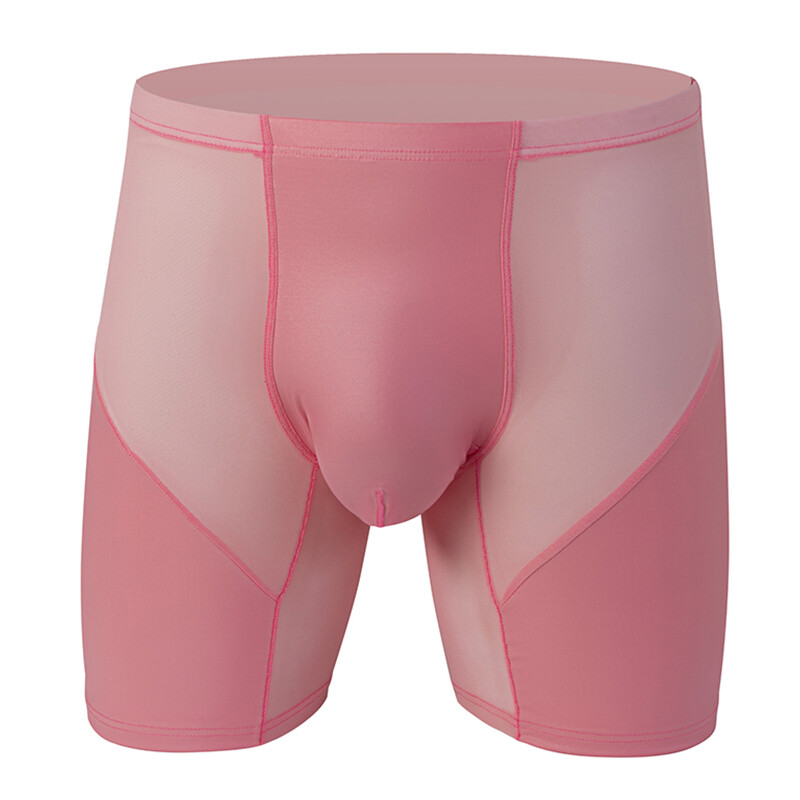 Boxers Shorts Longs Johns Caleçons Culottes Milieu Mi Faux Cuir Couleur