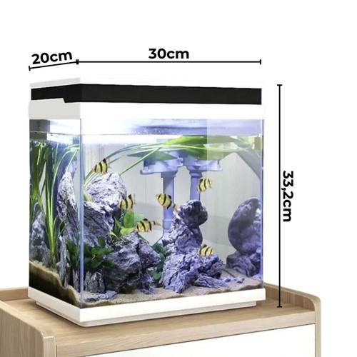HNE-300 Nano Aquarium inkl. Dekoration Komplettaquarium 13L Filteranlage LED - Bild 3 von 7