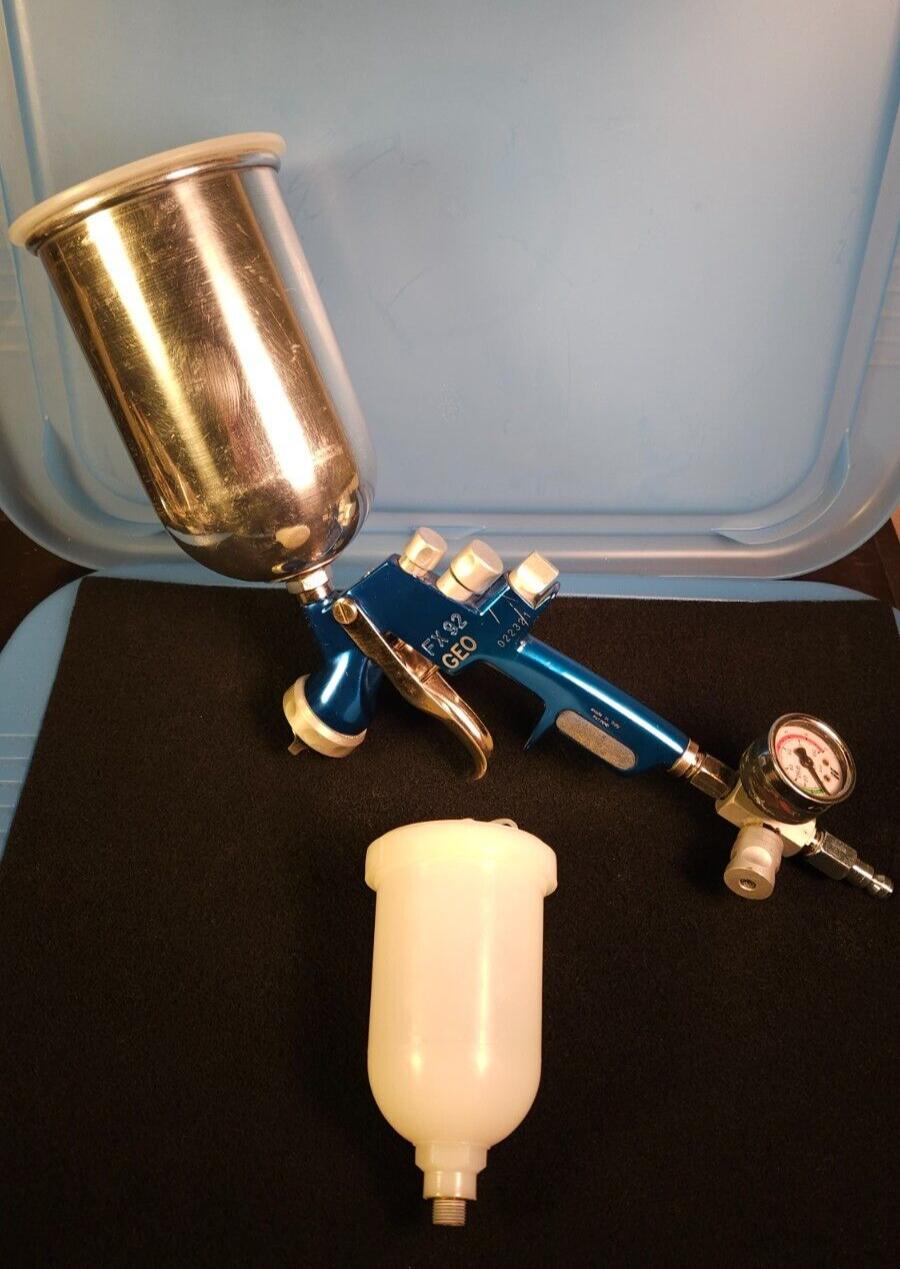FX 92 GEO 1.7 HVLP PAINT SPRAY GUN W/GAUGE .. ITS YOUR LUCKY DAY