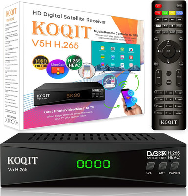 Koqit V5H H.265 Free to Air FTA Satellite Receiver DVB-S2 Satellite TV Receiver 