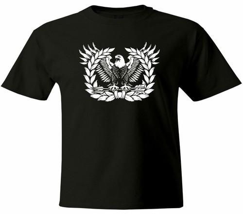 Mens Unisex Tee T-Shirt Crew Neck Gift Eagle Rising Shirt Printed Eagle Army - Picture 5 of 6