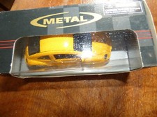 DIE CAST  -PULL BACK V.W. BEETLE MODEL- YELLOW-BOXED -NEW