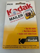 Vintage Kodak Film Mailer for 20 Color Slides Processing Collectible Kodak RARE