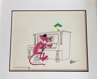 Pink Panther ~ The Piano Man ~  Limited Edition Animation Cel by Friz Freleng