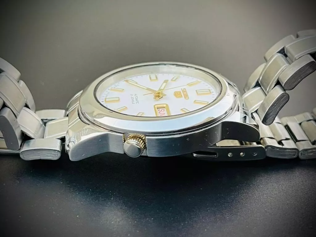 Seiko 5 Automatic New Model 21 Jewelry White Dial 7S26 02W0.38mm