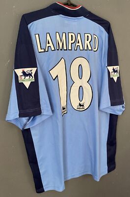 MATCH WORN MEN'S WEST HAM UNITED 1997/1998 LAMPARD SOCCER FOOTBALL