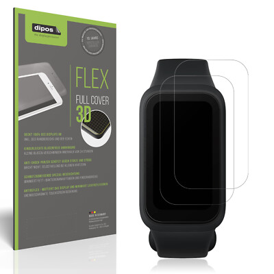 2x Full Cover Schutzfolie matt für Xiaomi Smart Band 9 Active Panzerfolie