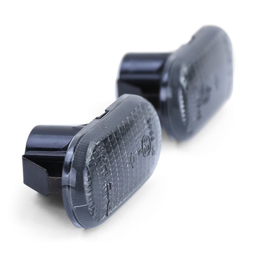 2x Clignotants Latéraux Noir Fumee pour Renault Clio 19 Twingo Laguna Megane - Picture 3 of 4