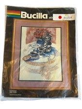 Vintage Bucilla Stitchery ESPRESSO Crewel Embroidery Kit New 40222 16" x 20"