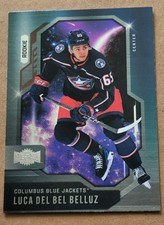 #118 LUCA DEL BEL BELLUZ 2024-25 SkyBox Metal Universe RC COLUMBUS BLUE JACKETS