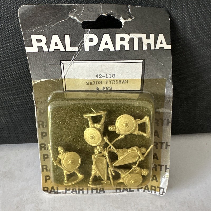 Ral Partha Saxon Fyrdman 6-Piece Set, No. 42-118