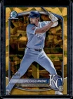 2025 Bowman Chrome Sapphire Jac Caglianone Prospects Gold Refractor #/50 Royals