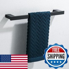 RANDOM 18in Matte Black Towel Bar SUS 304 Stainless Steel Wall-Mounted