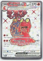Magcargo ex 191/167 Twilight Masquerade Ultra Rare Full Art Holo