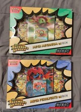 Pokemon TCG Lot Of 2 Ascended Heroes, 1 Mega Meganium, 1 Mega Feraligatr EX Box
