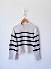 Zara Pullover Gr. M Boxy Weiß Schwarz Y2K 90...