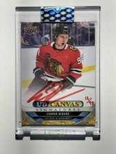 Connor Benard 2024-25 UD Clear Cut Canvas Signatures Auto Red Ink /98