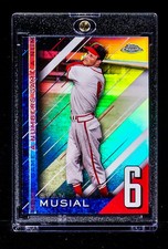 Stan Musial RARE REFRACTOR COLORBLAST HOLO PRIZM INVESTMENT CARD Cardinals SSP