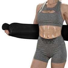 Men Women Waist Trimmer Belt Hot Sweat Wrap Tummy Stomach Weight Loss Fat Burner