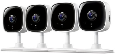 Tapo by TP-Link 1080P Indoor Security Camera for Baby Monitor, 4-Pack, White 