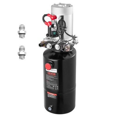 VEVOR 8 Quart Hydraulic Power Unit DC 12V Double Acting Hydraulic Pump
