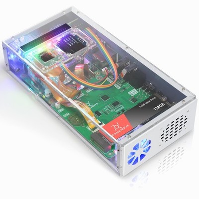 Freenove PC Case Kit for Raspberry Pi 5 with Cooling Fan,128GB M.2 NVMe SSD 8...