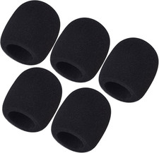 Mudder 5 Pack Foam Mic Cover Handheld Microphone Windscreen 5 Pack Fits Hand