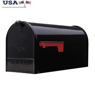 Large Metal Mailbox USPS Approved Rust Resistant Post Mounted Durable Design