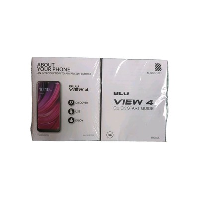 Blu View 4 About Your Phone And Quick Start Guide. In Original Package. No Phone