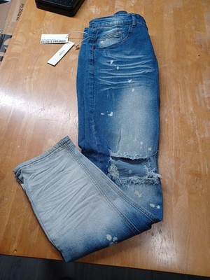 Men jeans KDNK Men's Denim Jeans Destress New With Tags KDNK Size Skinny 36
